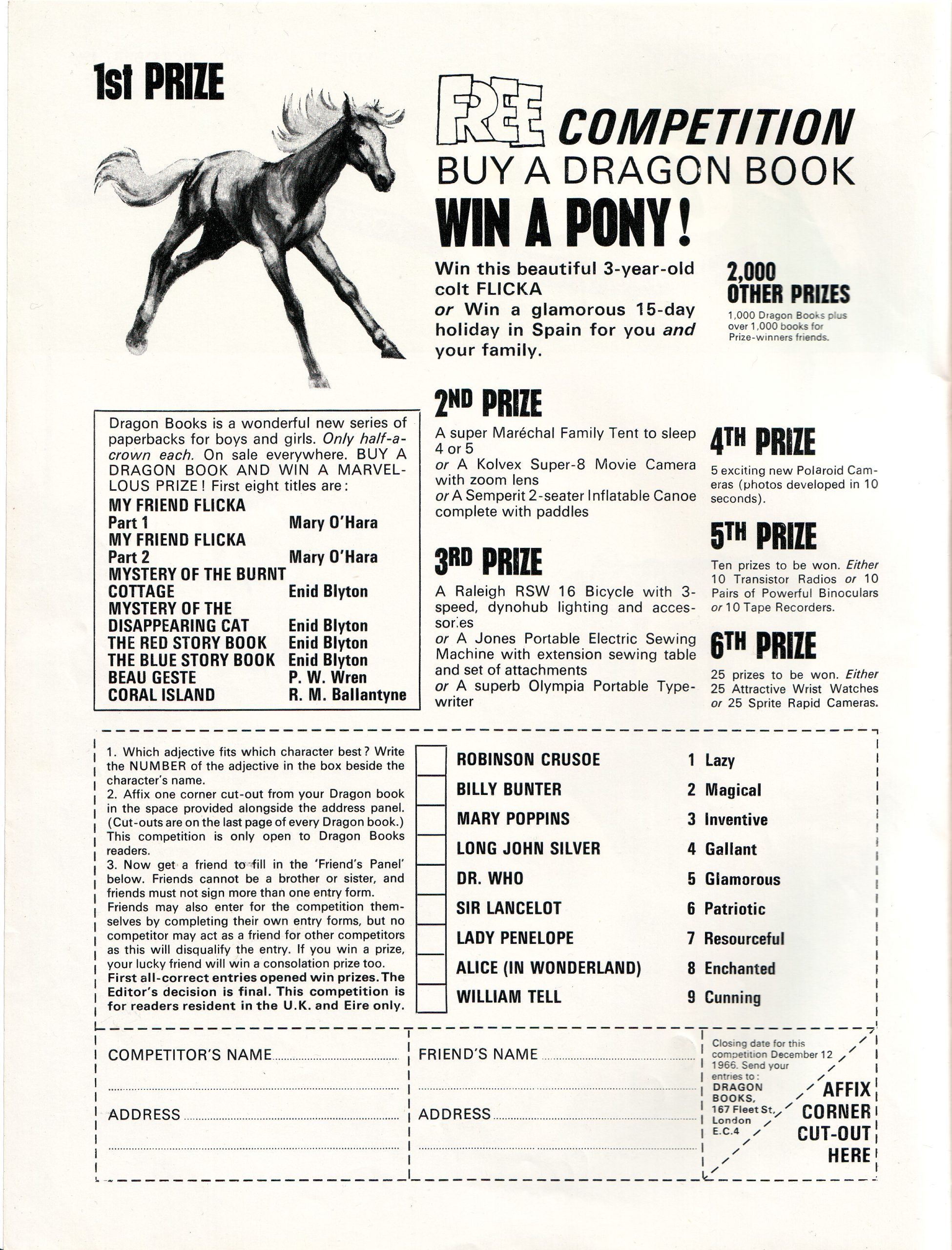 How to win a pony with Dragon Books